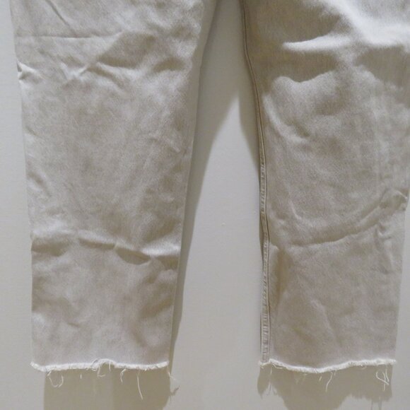CITIZENS OF HUMANITY Daphne Crop Jeans in Ecru High Rise Minimalist Preppy - Picture 13 of 15